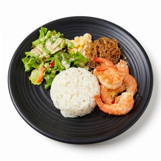 Golden Garlic Shrimp Plate / 갈릭새우 플레이트
