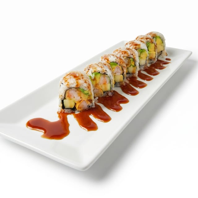Shrimp Tempura Cooked Roll.