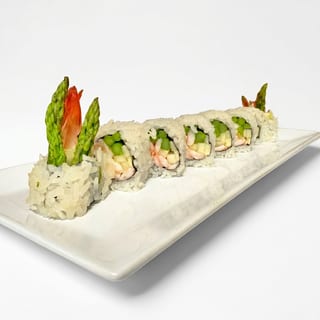 Shrimp Asparagus Cooked Roll