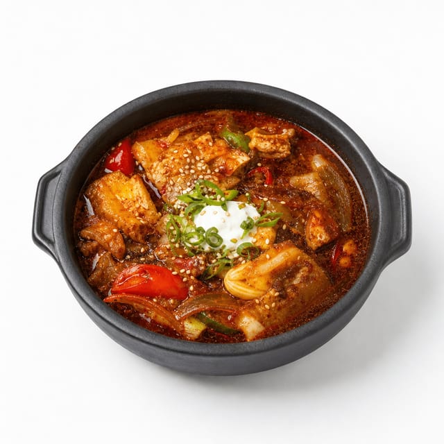 Spicy Braised Hairtail / 갈치 조림.