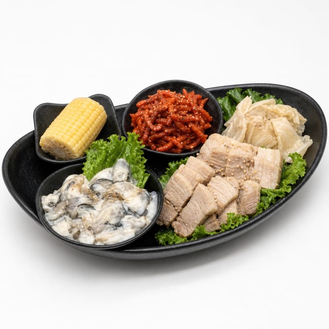 Oyster Bossam / 굴보쌈.