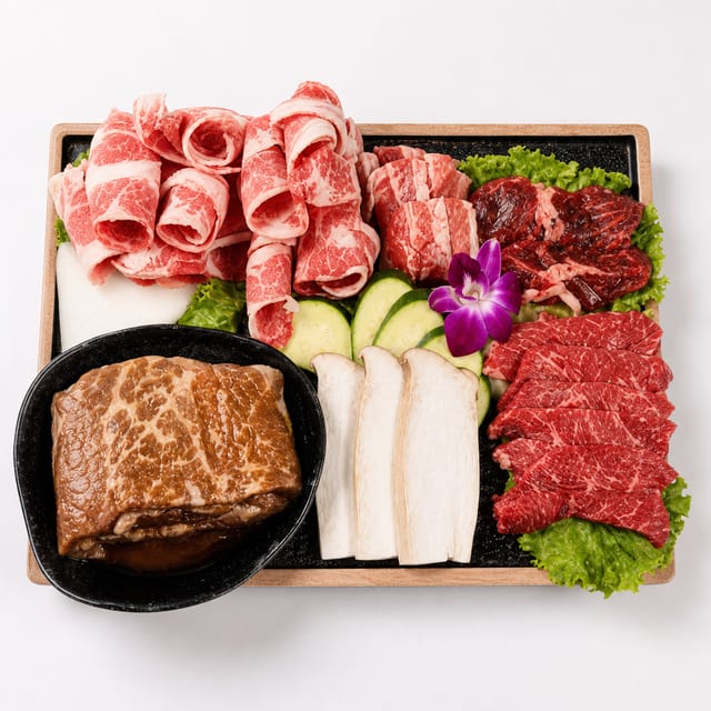 Premium Trio BBQ Combo / 프리미엄 트리오 바비큐 콤보.